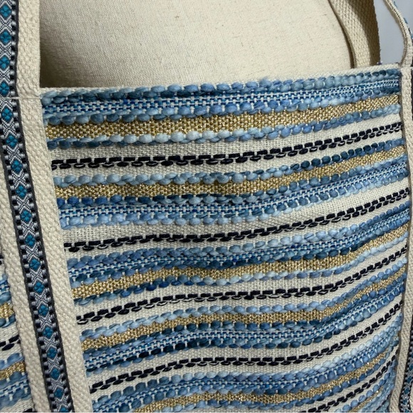 America & Beyond • Grecian Nights Evil Eye Beaded Tote Bag New - Picture 6 of 14